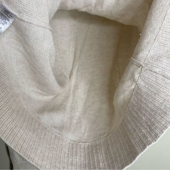 Loft Outlet Beige Tan Lightweight Collared Sweater Size Small - Picture 9 of 9